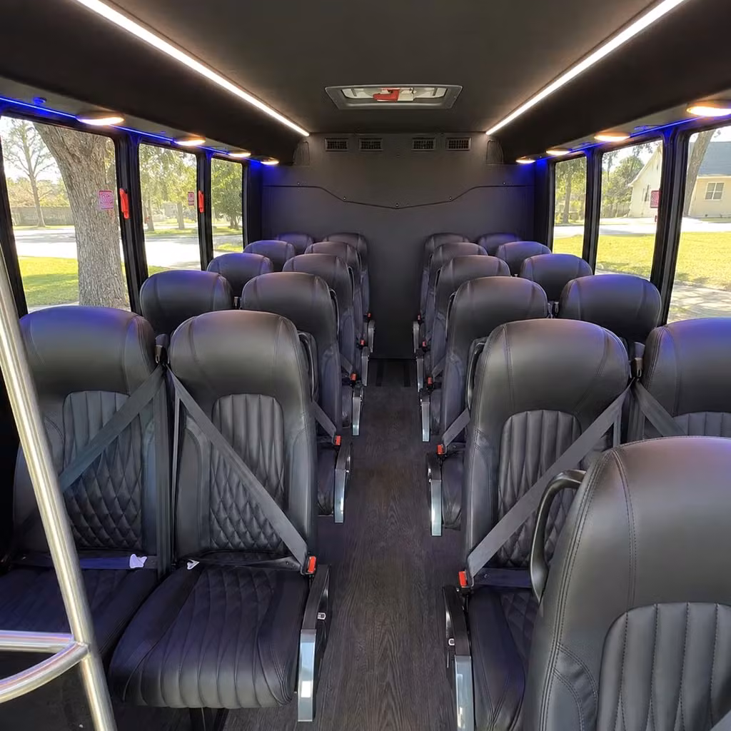 28 passenger minibus interior