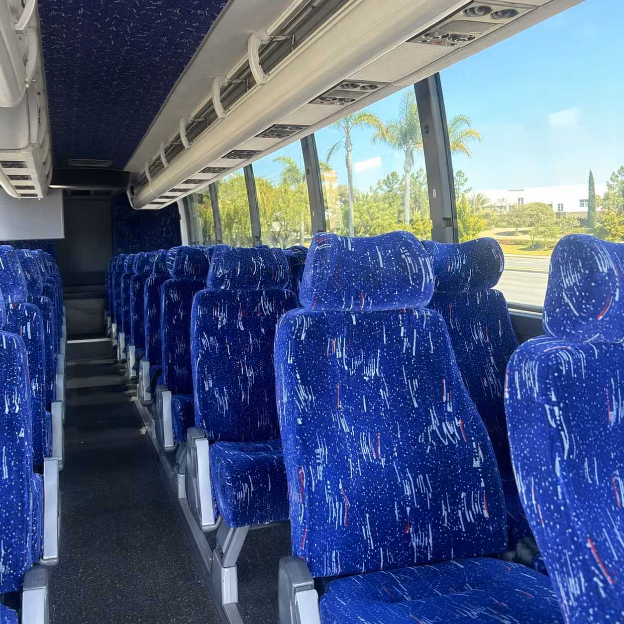 bakersfield charter bus interior