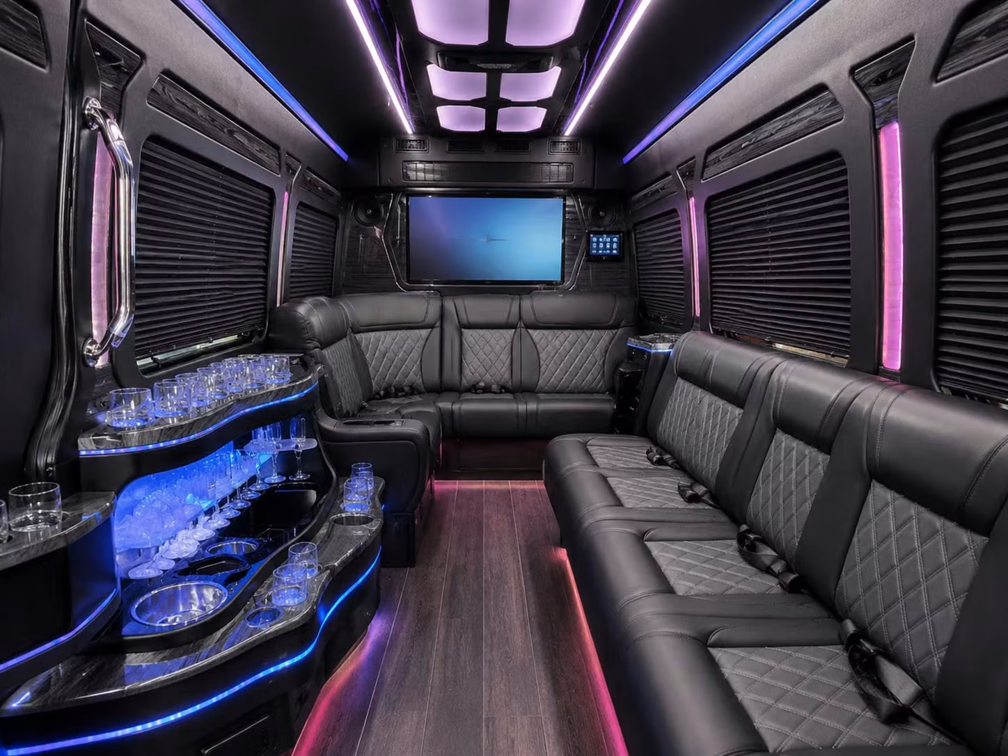 bridal party and day of wedding transportation in bakersfield