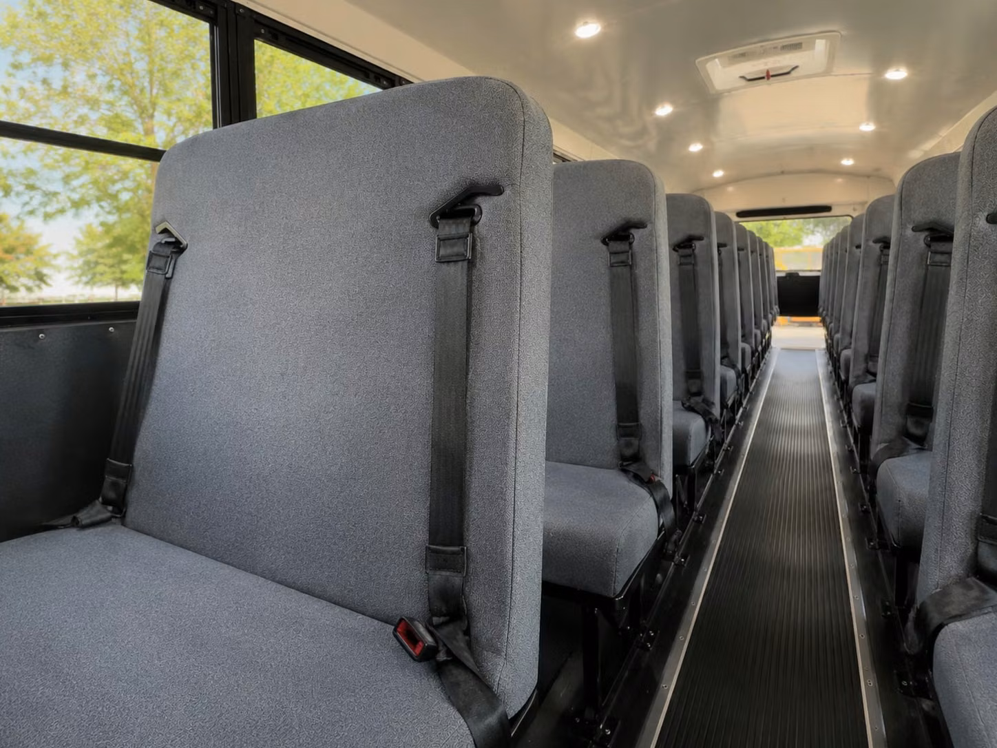 school bus inside